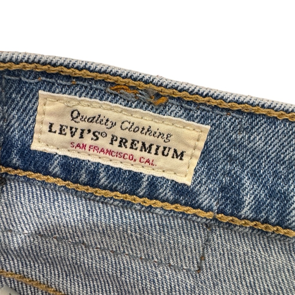 Vintage 90s Levi's Premium Jeans 501 S Skinny Big E Red Tab 31x30 Button Fly - Picture 8 of 15